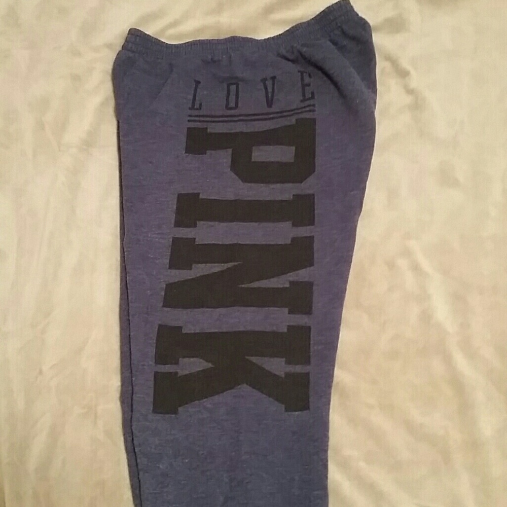 Pink cropped joggers